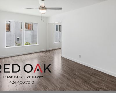Wonderful Bright and Sunny Completely Remodeled Studio With Stainless Steel Appliances, Tons of Natural Light, Gas Furnace, Ceiling Fan, and Onsite Laundry! In Prime Koreatown!