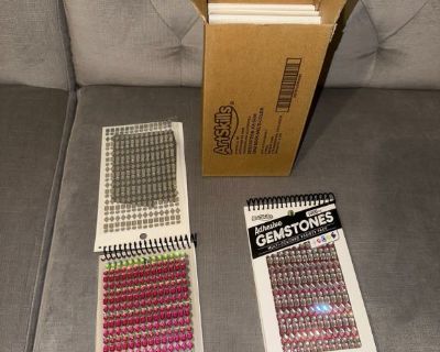ArtSkills Adhesive Flat Back Rhinestones Gem Pack for Arts and Crafts, 6-Pack