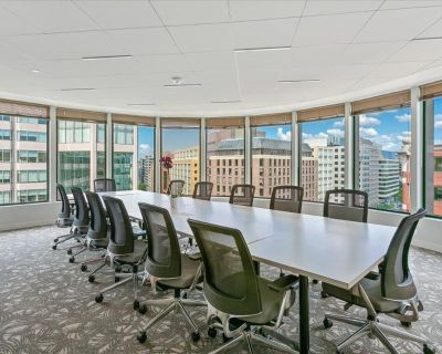 Executive & Private Offices Flex Space & Coworking Virtual Services This center is located in the business district on Connecticut Ave NW, Washington, DC 20036. The office is located in a Class A, landmark building and is HUBZone qualified. This location includes two boardrooms, eight conference rooms, and many hourly offices. A 50-person training room is also available to accommodate larger te...