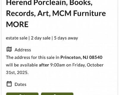 PACKED PRINCETON ESTATE SALE - TONS OF ANTIQUES / VINTAGE FINDS