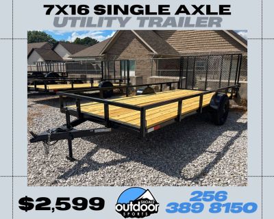 2026 Grey States 7X16 SINGLE AXLE 5200 XD Utility Trailers Tuscumbia, AL