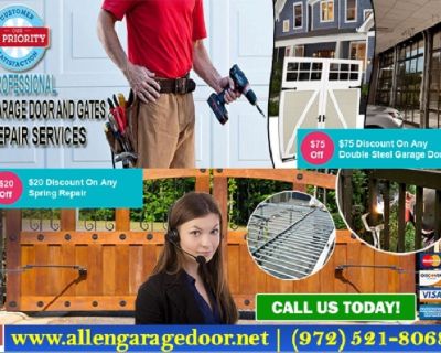 Only start with $26.95 on Gate Repair & New Gate Installation in Allen TX