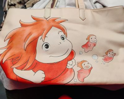 Ponyo Pink Tote Bag