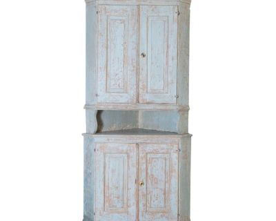 19th Century Swedish Corner Cabinet Circa 1820