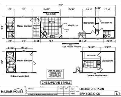 3 Bedroom 2BA 1050 ft Mobile Home For Rent in Toms River, NJ