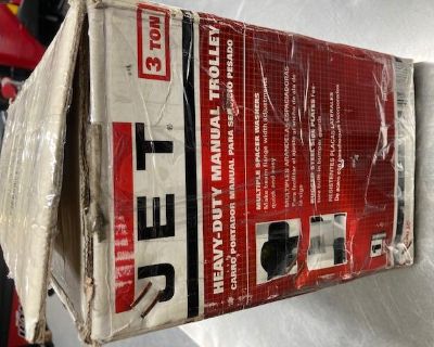 Jet 3 ton chain hoist and manual trolley