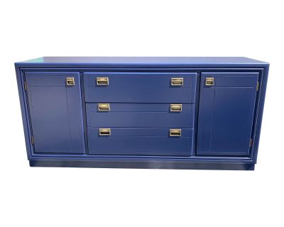 Vintage Bernhardt Credenza in Navy