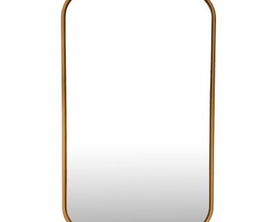 Global Views Modern Light Wood Narkissos Wall Mirror