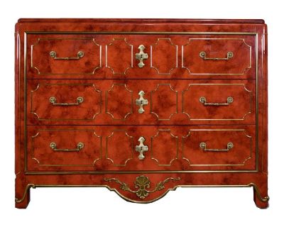 1970s Chest 3 Drawer Dresser in the Style of Bernhard Rohne for Mastercraft