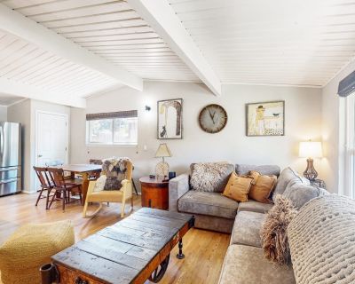 Avg / night: $146. Rustic mountain view home w/ large yard, pond, & updated kitchen - dog-friendly | Located in Colorado Springs, CO | 4.85 Stars | 2 Bed, 2 Bath | Pet-friendly. Dog-friendly. Max 6 guests. The perfect mix of rustic and modern living awaits at this Colorado Springs home! Artfully decorated and open, every inch of the home boasts comfort and bliss. The living room features a smar...