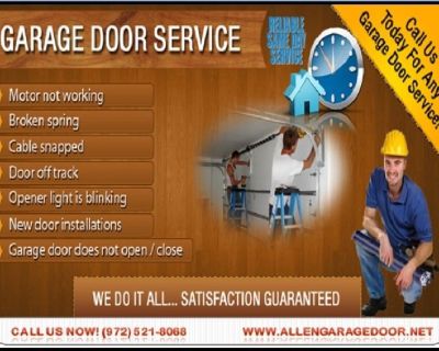 Professional Garage Door Repair, New Installation $25.95 | McKinney, Dallas 75069 TX
