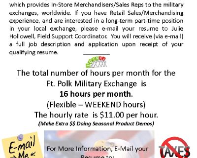 IN-STORE SALES REPRESENTATIVE VENDOR