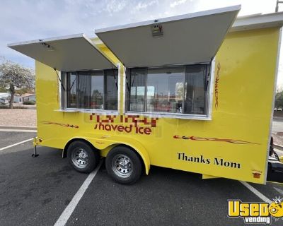 Like New - 2024 6' x 14' Sno-Pro Shaved Ice Concession Trailer