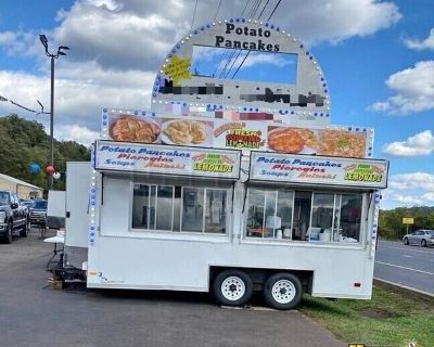 16' Shantz Carnival Style Concession Trailer w/ Giant Marquee + Fire Suppression System