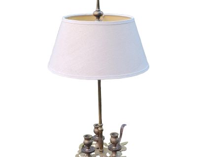 Vintage Chapman Brass Bouillotte Table Lamp