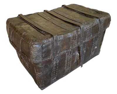 Spanish 16th Century Leather Malle - Trunk