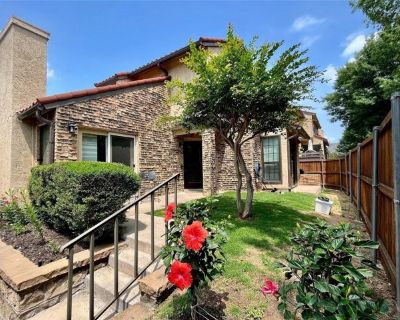 4130 Proton Dr Apt 44D. Center of Addison's shopping, restaurants. Walking distance to Greenhill School and the Addison Athletic Club! Contemporary living place. New upstairs AC. Water and sewer included. SmartHome (AC, lights, lock) and garage EV charging equipped. Largest private fenced yard with patios among neighbors. Outdoor grill included. 3 bedrooms, Master on 1st floor has fireplace, en...