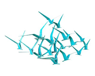 Rare C. Jere Verdigris Seagull Wall Sculpture