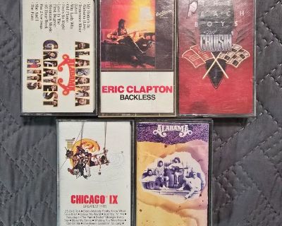 #127 lot of 5 vintage cassette tapes