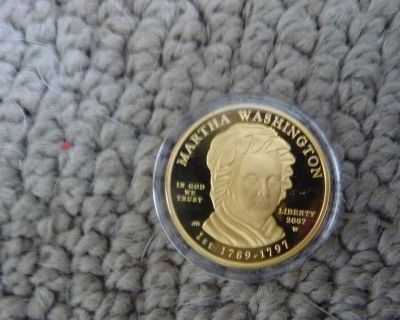 2007 W US First Spouse Gold 1/2 oz Proof $10 - Martha Washington Coin in Capsule