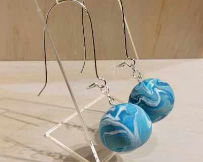 Ocean Blue Drop Earrings