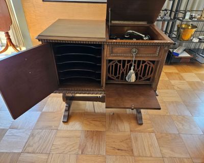 Antique Strand Cabinet Record Player
