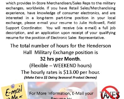 ELECTRONIC SALES REPRESENTATIVE VENDOR