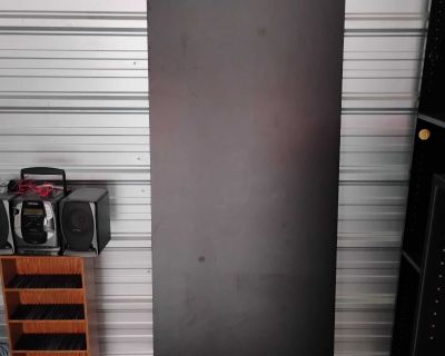 Bookcases, FREE for the taking. Wood laminate, black.