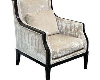 Custom Design Velvet Armchair + Pillow