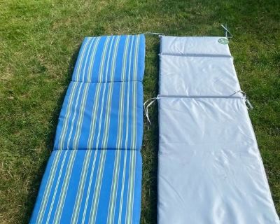 Two lounge chair cushions