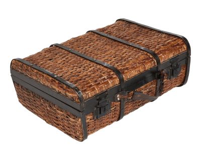 Pottery Barn Wicker Suitcase