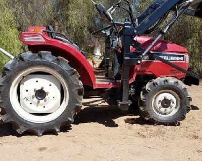 Mitsubishi MT185D Compact tractor 4wd 23 hp with new loader