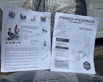 Elliptical hybrid bike/trainer