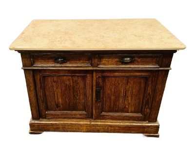 Antique 1870’s American Mahogany Marble Top Sideboard