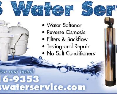 Softeners Installs. RS Water Service 281-416-9353