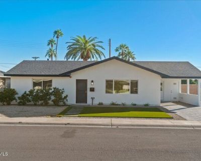 2623 N 74th Pl. Historic charm and modern luxury. Reborn for today's lifestyle. Originally built in 1959 and rebuilt in 2025, this like-new South Scottsdale home puts you moments from Old Town, Tempe and ASU. Be the first to live here. The thoughtful split floor plan offers flexible space for work from home or multi-gen living. An open concept great room anchors daily life and flows to an enclo...