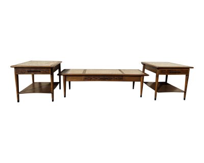 Reduced 1950s Lane Perception Side Tables and Coffee Table - Set of 3