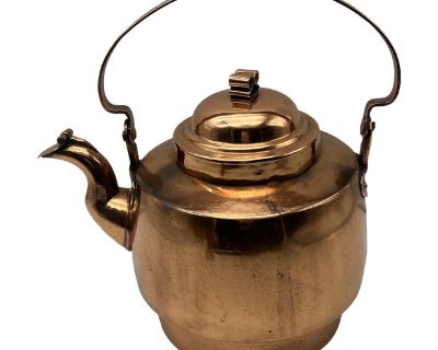 Antique Copper Tea Kettle