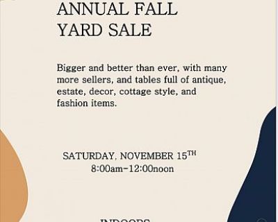 Ford s Colony s Annual Fall Yard Sale