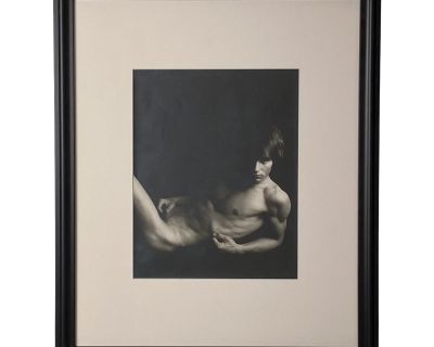 Vintage Art Photograph of a Reclining Male