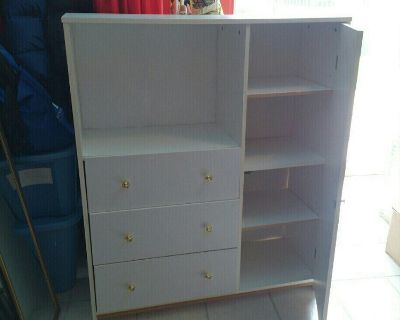 chifferobe, nightstands, twin mattress, tv stand