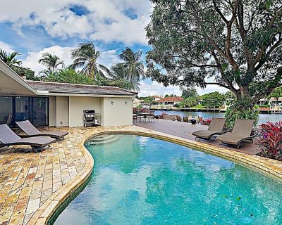Avg / night: $739. Luxury Waterfront Living: Private Pool, Boat Dock, Game Room - Near Beach | Located in Fort Lauderdale, FL | 4.61 Stars | 4 Bed, 4 Bath | No Pets. No pets. Max 8 guests. Experience the best of Fort Lauderdale living at this spectacular 4BR/4BA waterfront escape. Nestled along the scenic Middle River, this updated gem blends modern elegance with tropical relaxation. With a pri...