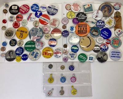 Collection of Vintage Pins & Tabs