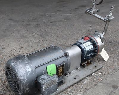 Pump 1" inlet Hydra Cell Wanner Engineering positive displacement pump model D10VLSVSNEC, 5 hp, 316 SS up to 1,000 psi