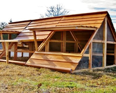 ON SALE- Large Portable 20-30 Chickens Coop Hen House For Sale -a video shows how we winterize them-