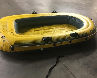 Challenger 2 Inflatable Boat Set 7 Ft with Pump & Oars