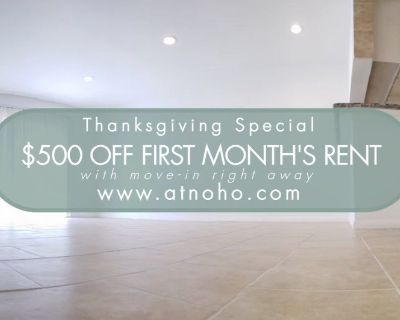 Charming, Beautiful 1 BED/1 BA Jewel in NoHo Arts