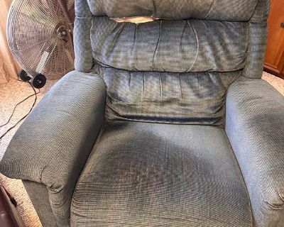 Light Blue Vintage Recliner