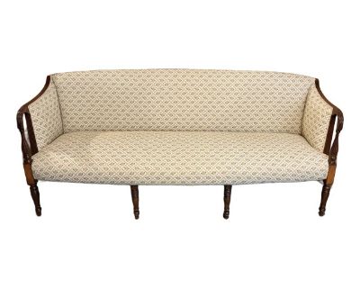 Late 19th Century Antique Sheraton Sofa