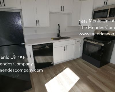 4441-4447 Menlo Avenue. Newly Constructed 1bd/ 1bth Apartment Home in Talmadge! This apartment home features brand new plank flooring, white cabinets, new white countertops, and a stone tile shower and vanity. The community offers a shared on-site laundry room and is located in the charming Talmadge neighborhood, right next to Kensington and the College Area! Talmadge was established in 1925 an...